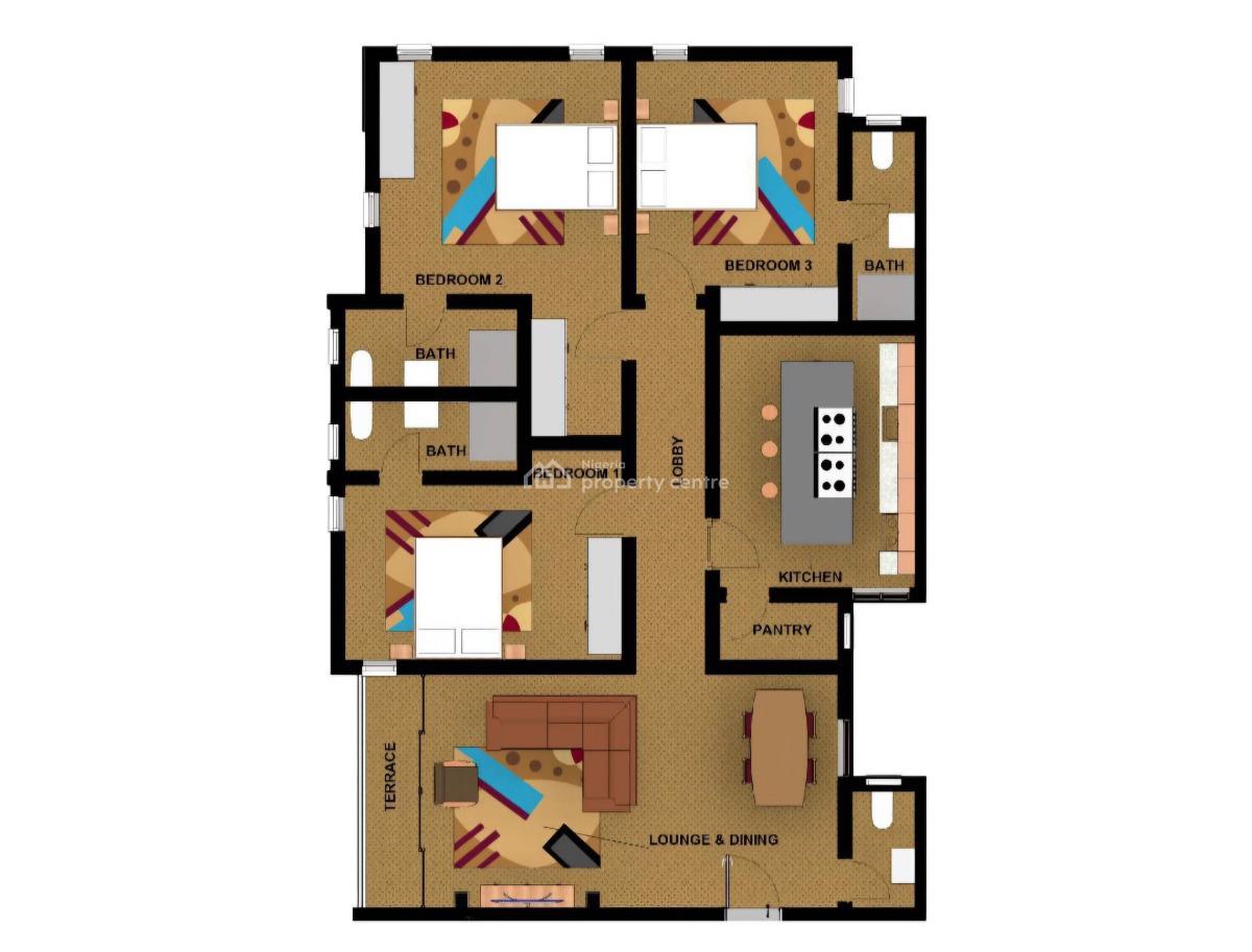 Luxury 3 Bedroom Flats in Ilupeju Estate. Delivery Date By Match 2026, Ilupeju Estate Ilupeju Lagos, Ilupeju, Lagos, Flat / Apartment for Sale