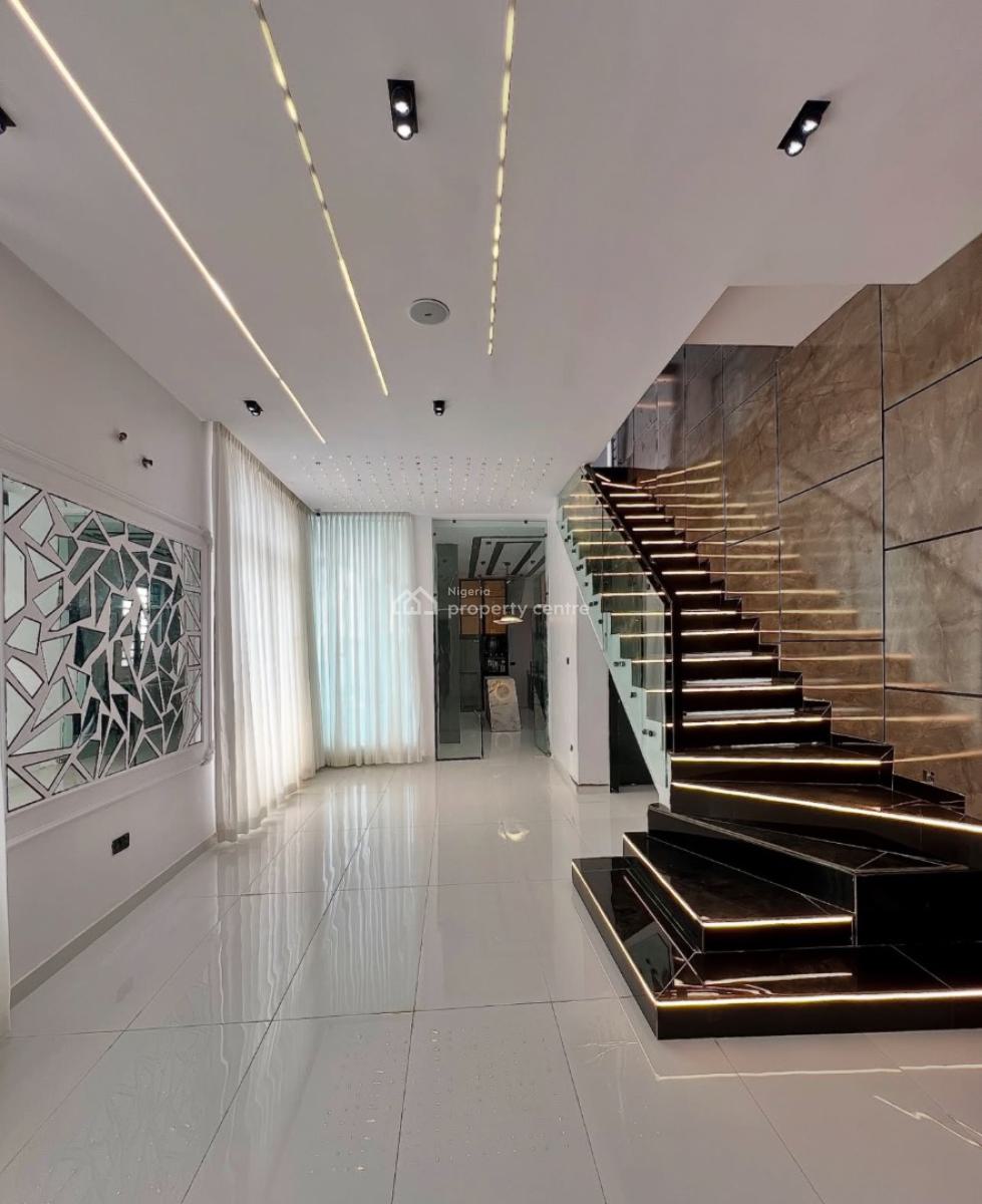 Contemporary 5 Bedroom Fully Detached with Pool Duplex with Bq, Secure Estate at Ikota Lekki, Ikota, Lekki, Lagos, Detached Duplex for Sale