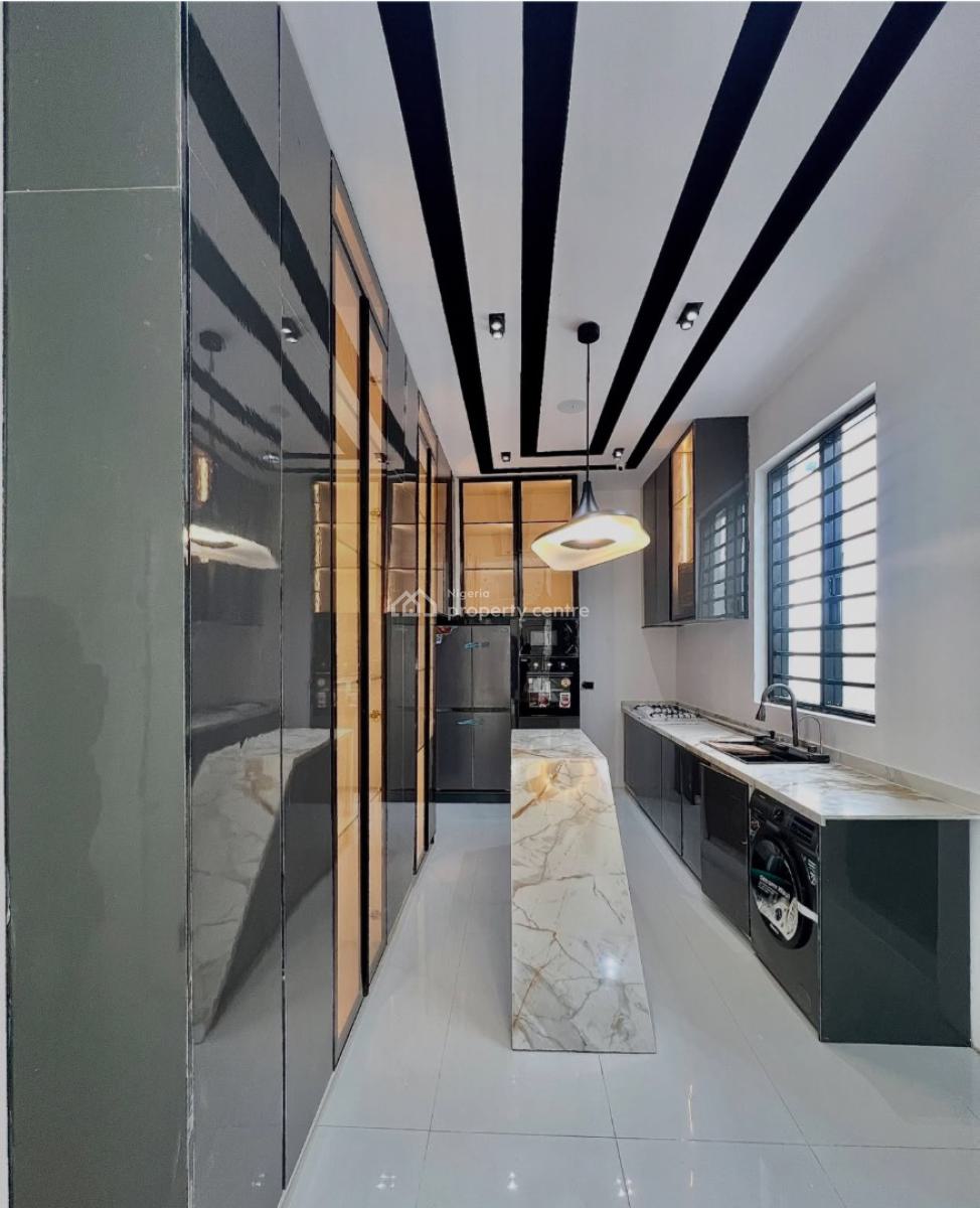 Contemporary 5 Bedroom Fully Detached with Pool Duplex with Bq, Secure Estate at Ikota Lekki, Ikota, Lekki, Lagos, Detached Duplex for Sale