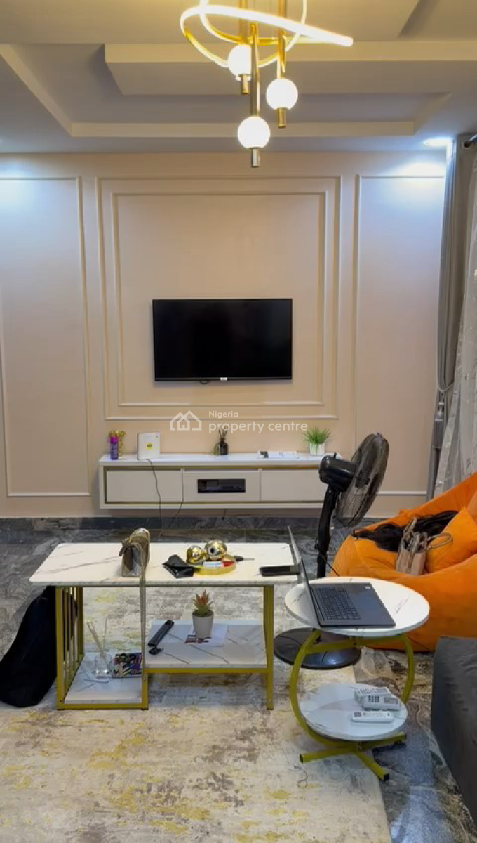 Partly Furnished 1 Bedroom in a Shared Apartment, Gated and Secured Area, Spar Road, Ikate Elegushi, Lekki, Lagos, Self Contain (single Rooms) for Rent