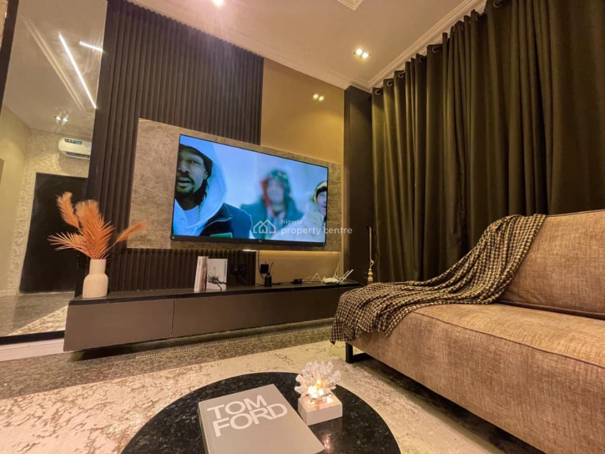 a Brand New Luxury 1 Bedroom with 2 Balconies, Ps5, Gym, Smart Door Lock, Lekki Phase 1, Lekki, Lagos, Flat / Apartment Short Let