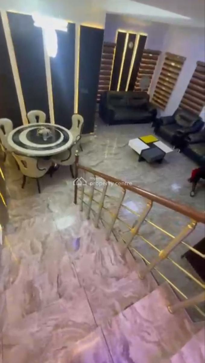 Fully Furnished 4 Bed Duplex + Bq in a Secured Estate(videos Available, Chevron Drive (chevy View Estate), Lekki, Lagos, Semi-detached Duplex for Rent