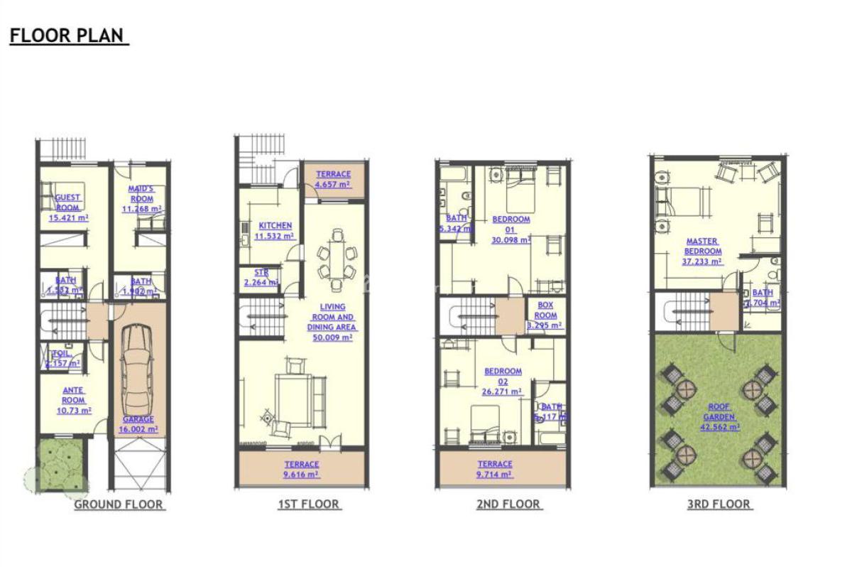 4-bedroom Townhouses + Bq- Vi, Victoria Island (vi), Lagos, House for Sale