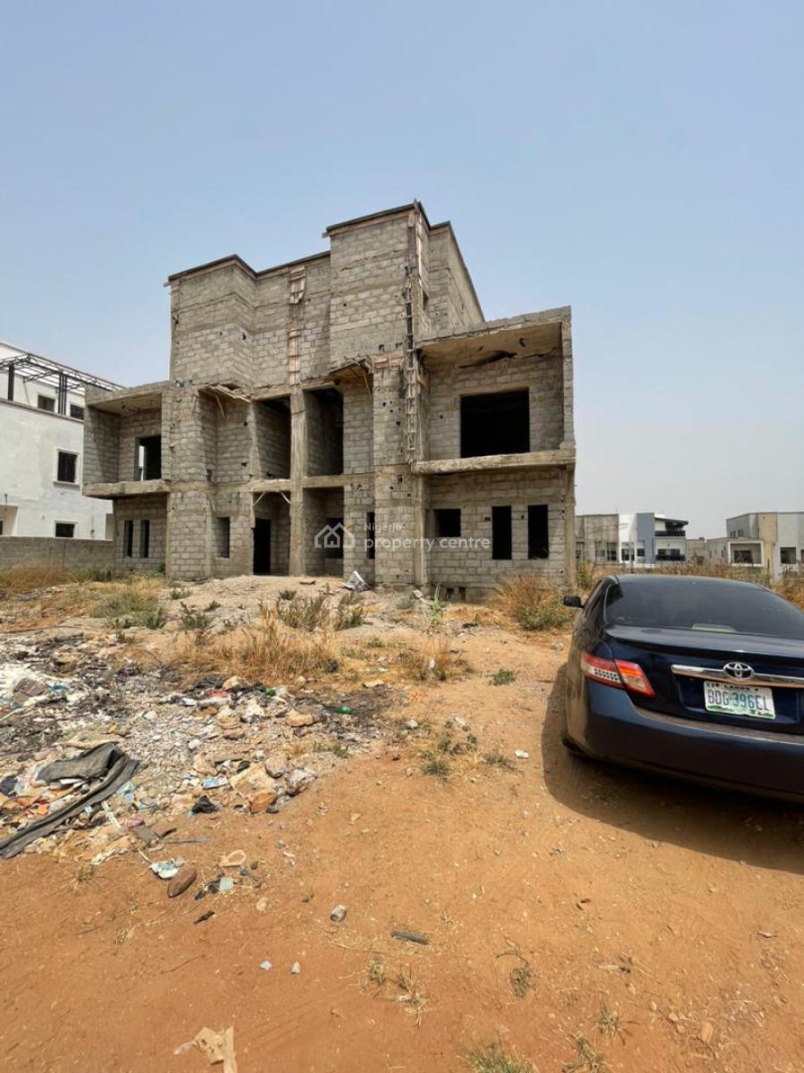 4-bedroom Semi-detached Duplex (carcass) - Lifecamp, Lifecamp, Life Camp, Abuja, House for Sale