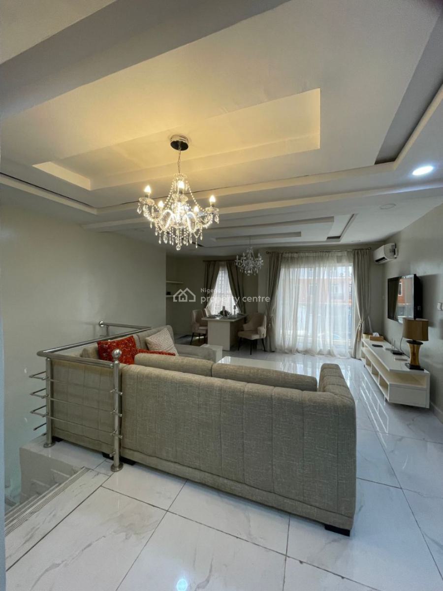 Private Compound Furnished 3 Bedroom Terrace Duplex, Ikate Elegushi, Lekki, Lagos, Terraced Duplex for Rent