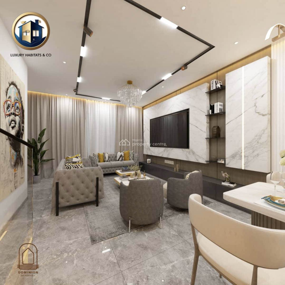 3-bedroom Terrace + Studio Apartment, Atican Beachview Estate, Ajah, Lagos, Terraced Duplex for Sale