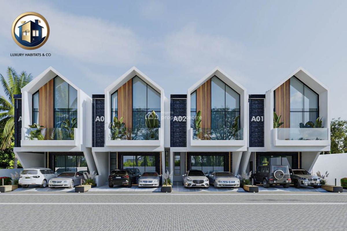3-bedroom Terrace + Studio Apartment, Atican Beachview Estate, Ajah, Lagos, Terraced Duplex for Sale
