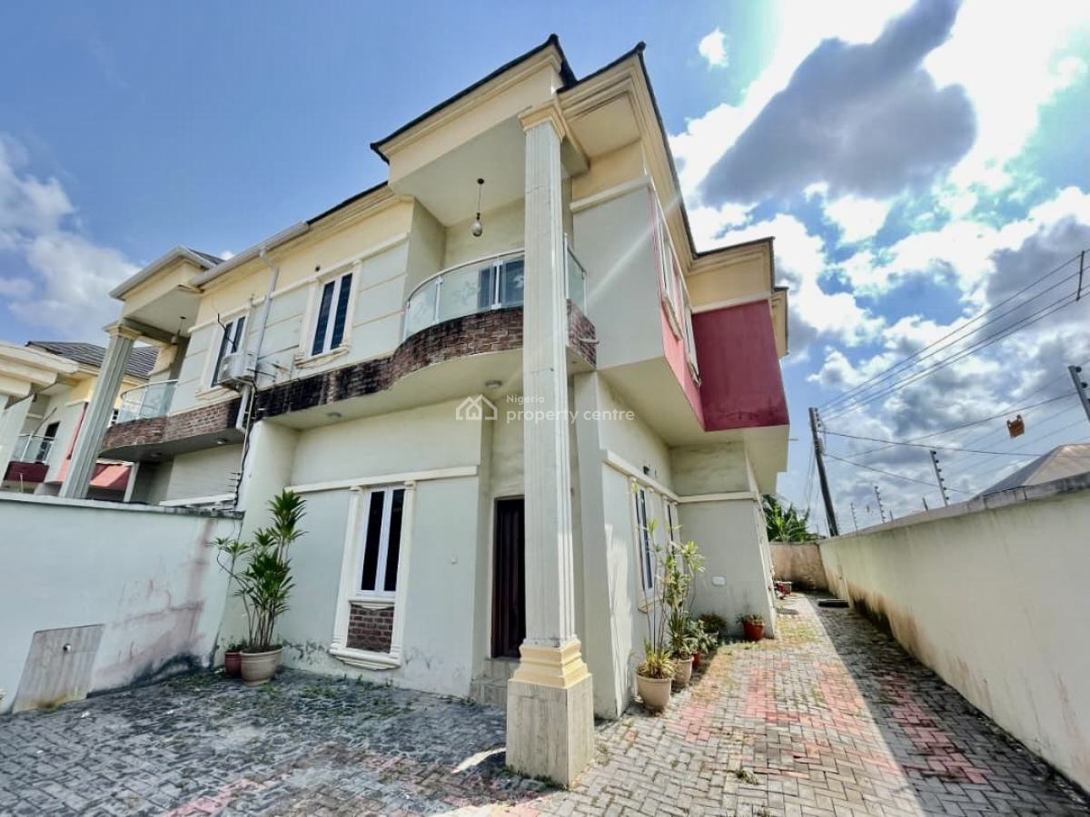 Nicely Finished with a B Q, Ogidan, Sangotedo, Ajah, Lagos, Semi-detached Duplex for Rent