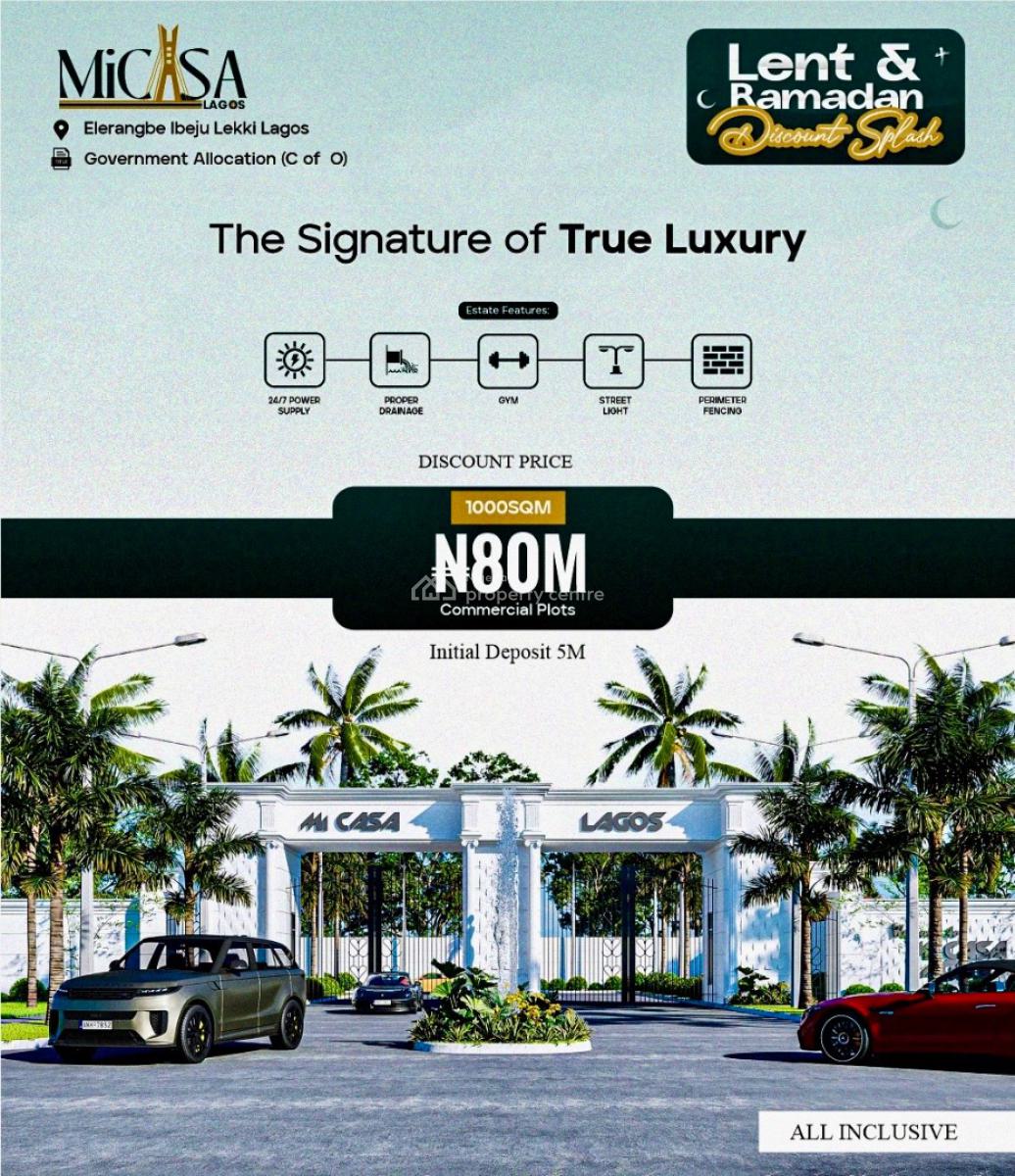 Land, Currently on Promo Prices, Eleranigbe, Ibeju Lekki, Lagos, Mixed-use Land for Sale