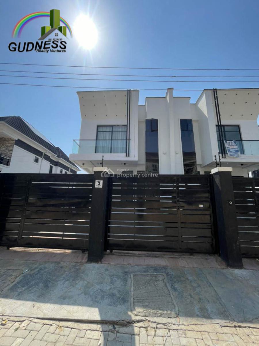 4 Bedroom Semi Detached Duplex with Solar Inverter, Ikota, Lekki, Lagos, House for Rent