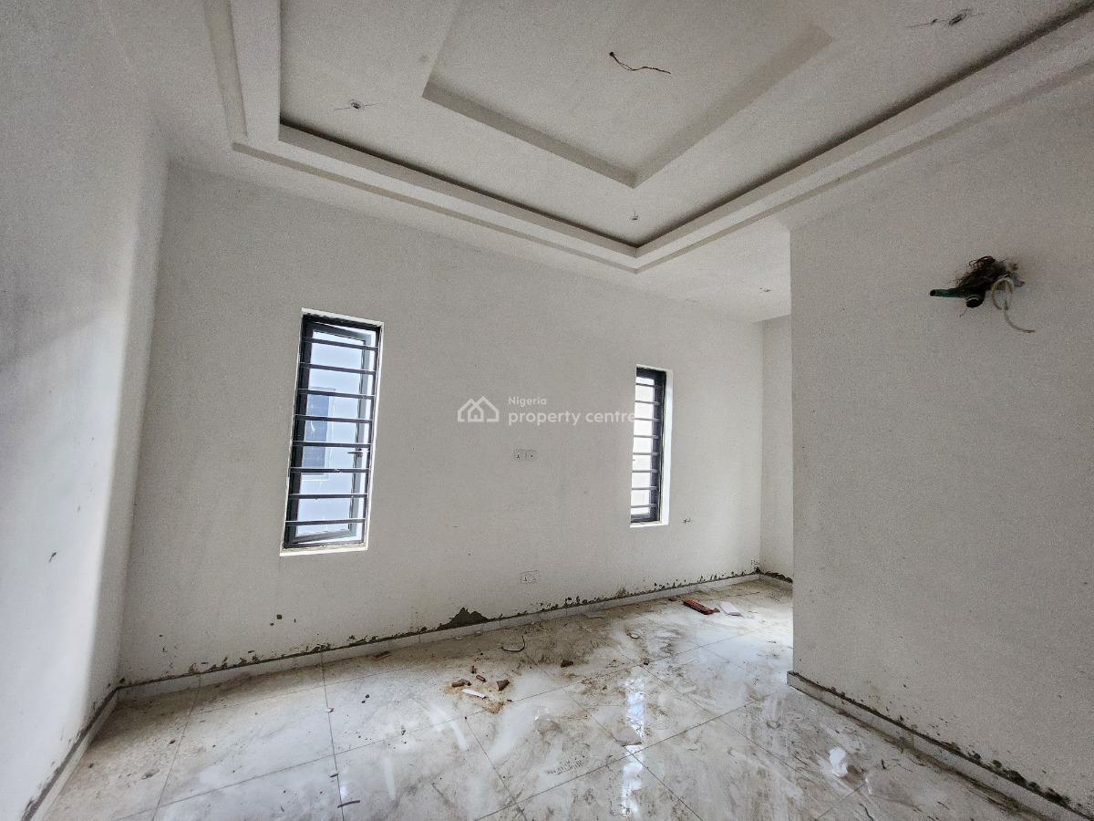 Newly Built 3 Bedrooms Terrace House with Bq, By Blanco Supermarket, Sangotedo, Ajah, Lagos, Terraced Duplex for Sale