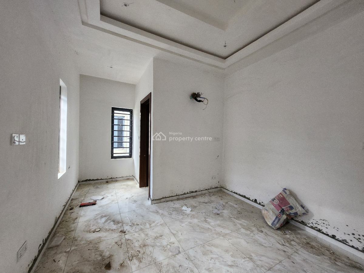 Newly Built 3 Bedrooms Terrace House with Bq, By Blanco Supermarket, Sangotedo, Ajah, Lagos, Terraced Duplex for Sale