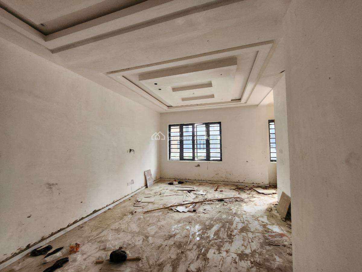 Newly Built 3 Bedrooms Terrace House with Bq, By Blanco Supermarket, Sangotedo, Ajah, Lagos, Terraced Duplex for Sale