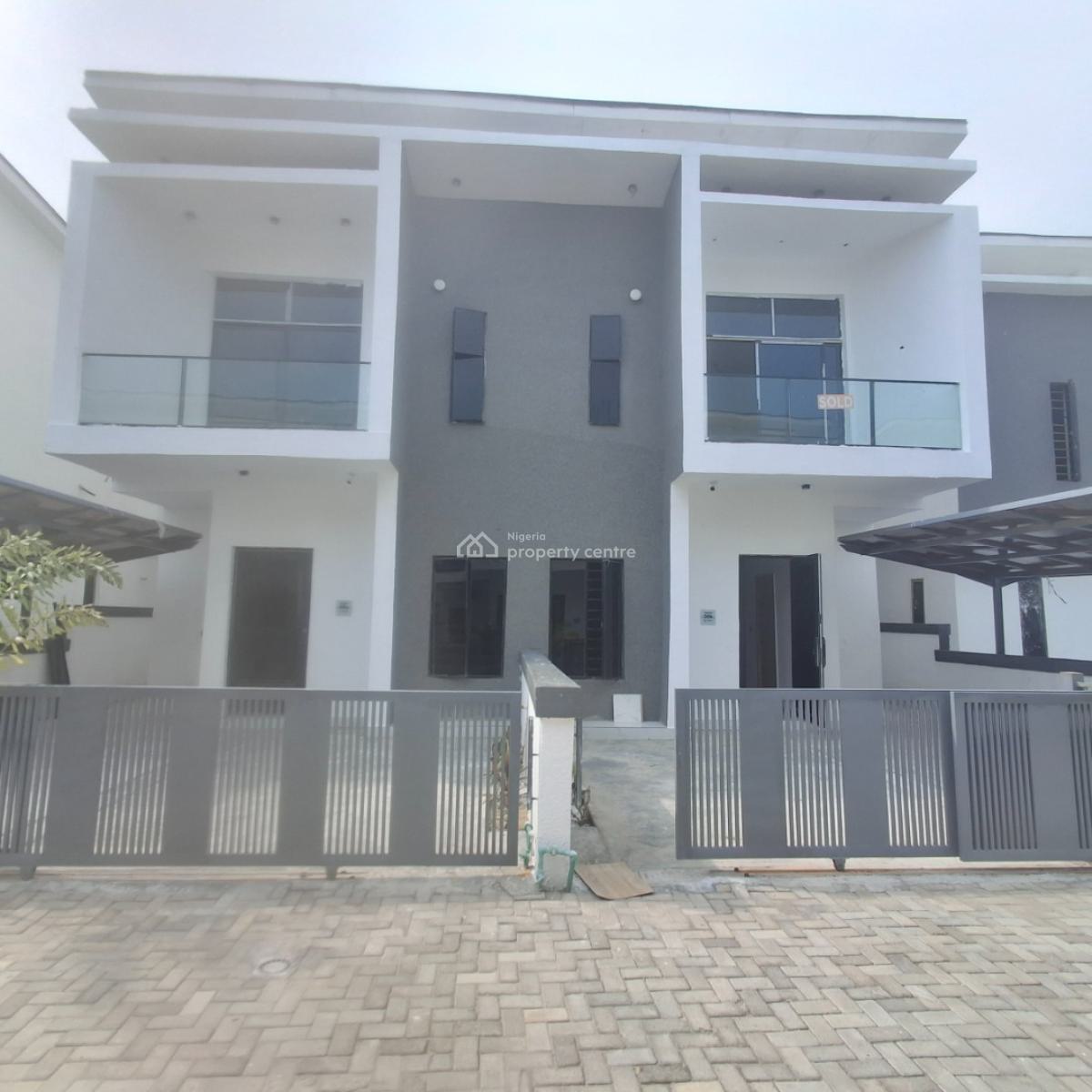 Four Bedroom Semi Detached Duplex, Orchid Road, Lafiaji, Lekki, Lagos, Semi-detached Duplex for Sale