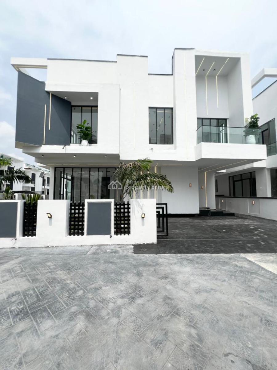 Exclusive 5 Bedroom Fully Detached Duplex with Bq, Chevron, Lekki, Lagos, Detached Duplex for Sale