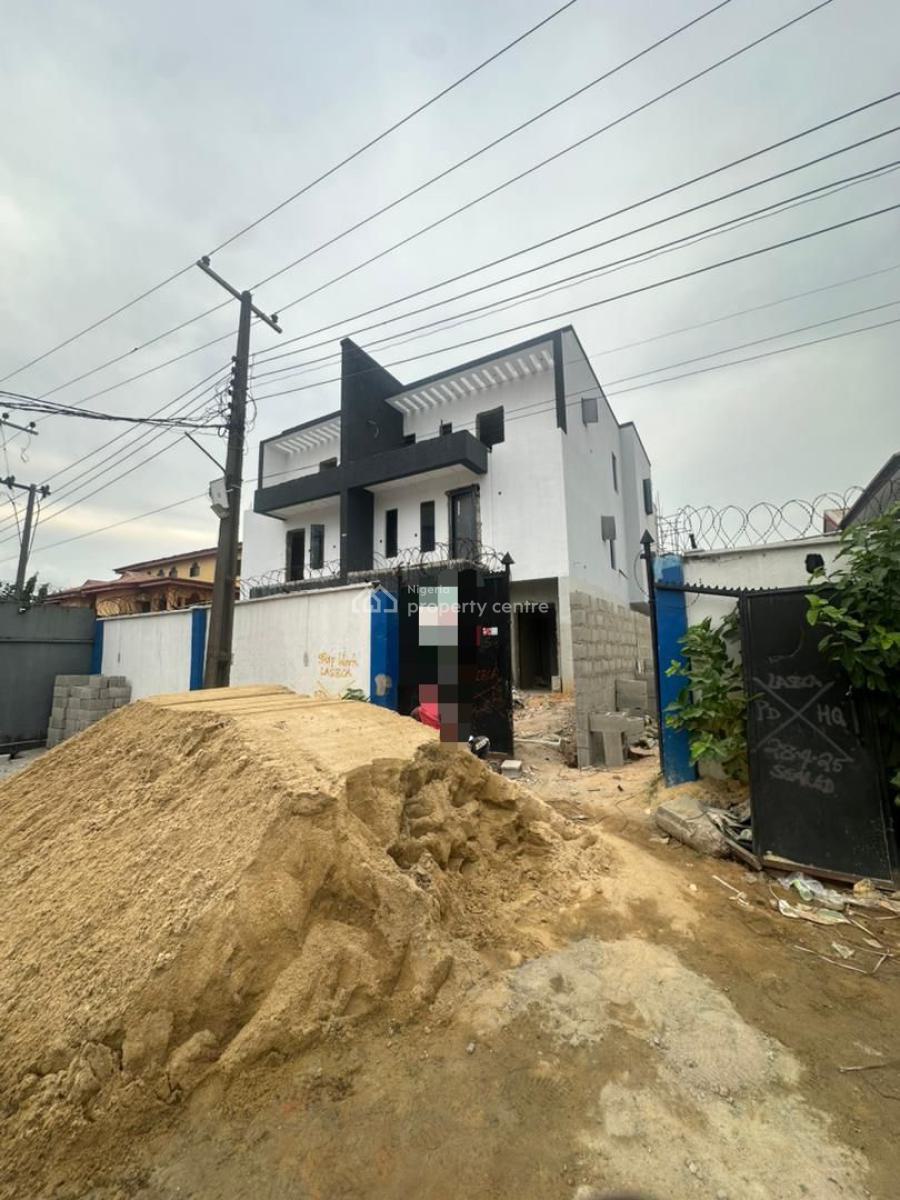 Newly Built 4 Bedroom Semi Detached Duplex with Bq, Ogba, Ikeja, Lagos, Semi-detached Duplex for Sale