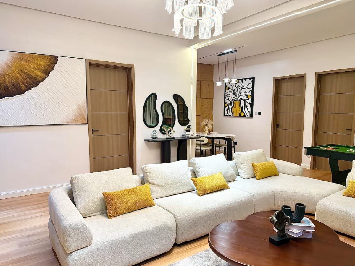 a Brand New Luxury 2 Bedroom  with Swimming Pool, Ps5, Gym, Balconies,, Lekki Phase 1, Lekki, Lagos, Flat / Apartment Short Let