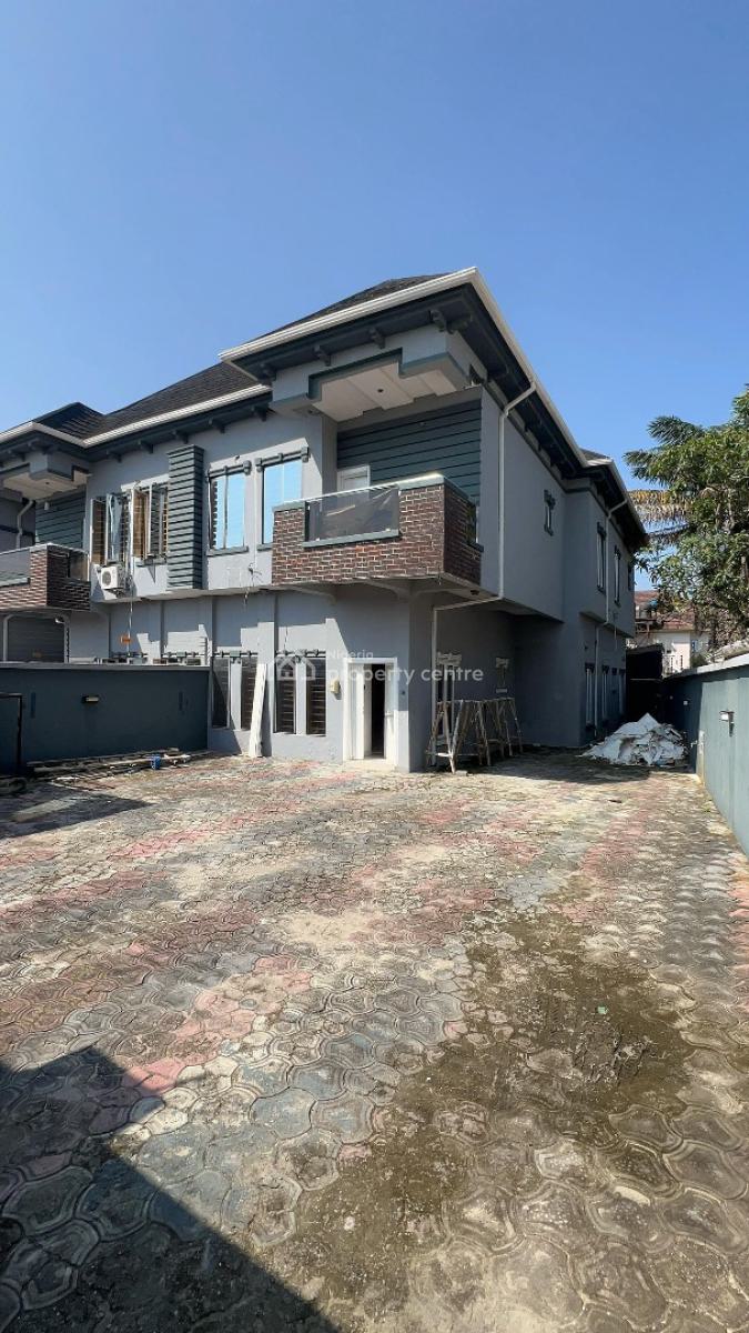 Standard 4 Bedroom Semi-detached Duplex, with Bq in a Secure Estate, Sangotedo, Ajah, Lagos, Semi-detached Duplex for Rent