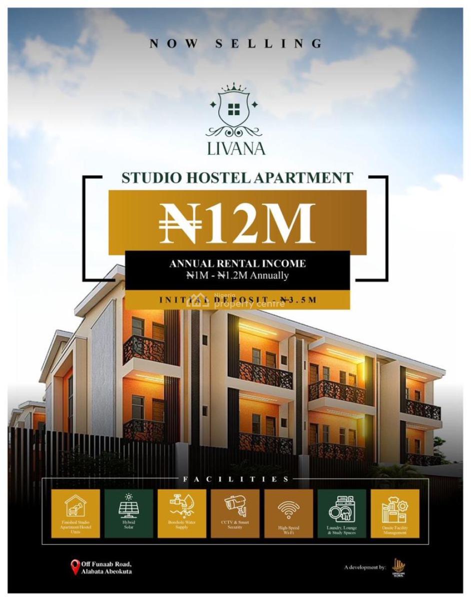 Own Solar Powered Apartments Opposite Funaab & Earn Yearly Cash Flow, Own an Apartment Opposite Funaab , Start with 3.5 Million Deposit, Abeokuta North, Ogun, Flat / Apartment for Sale