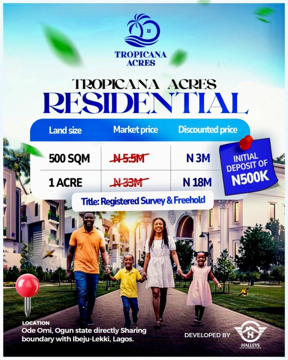 Ode, Cheapest in The Area, Ode Omi, Ibeju Lekki, Lagos, Mixed-use Land for Sale