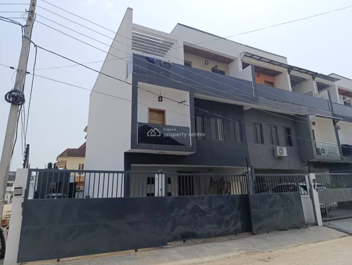 Nicely Built 5 Bedroom  Terrace Duplex, Silver Spring Estate, Agungi, Lekki, Lagos, Terraced Duplex for Rent