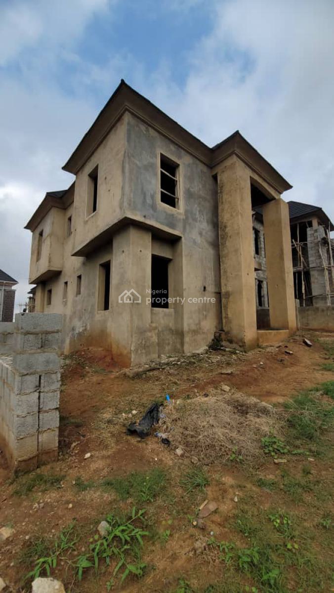 4bedroom Fully Detached Duplex Carcass, in an Estate, Katampe Extension, Katampe, Abuja, Detached Duplex for Sale