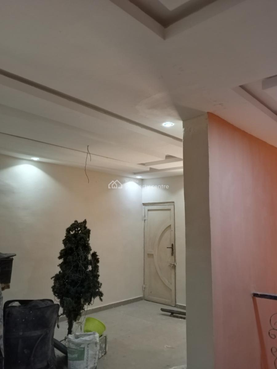 Newly Renovated 2brm Upstairs with Pop All Rooms Ensuite at Coker Alha, Obawole Ifako Ijaya Lga, Ogba, Ikeja, Lagos, Flat / Apartment for Rent