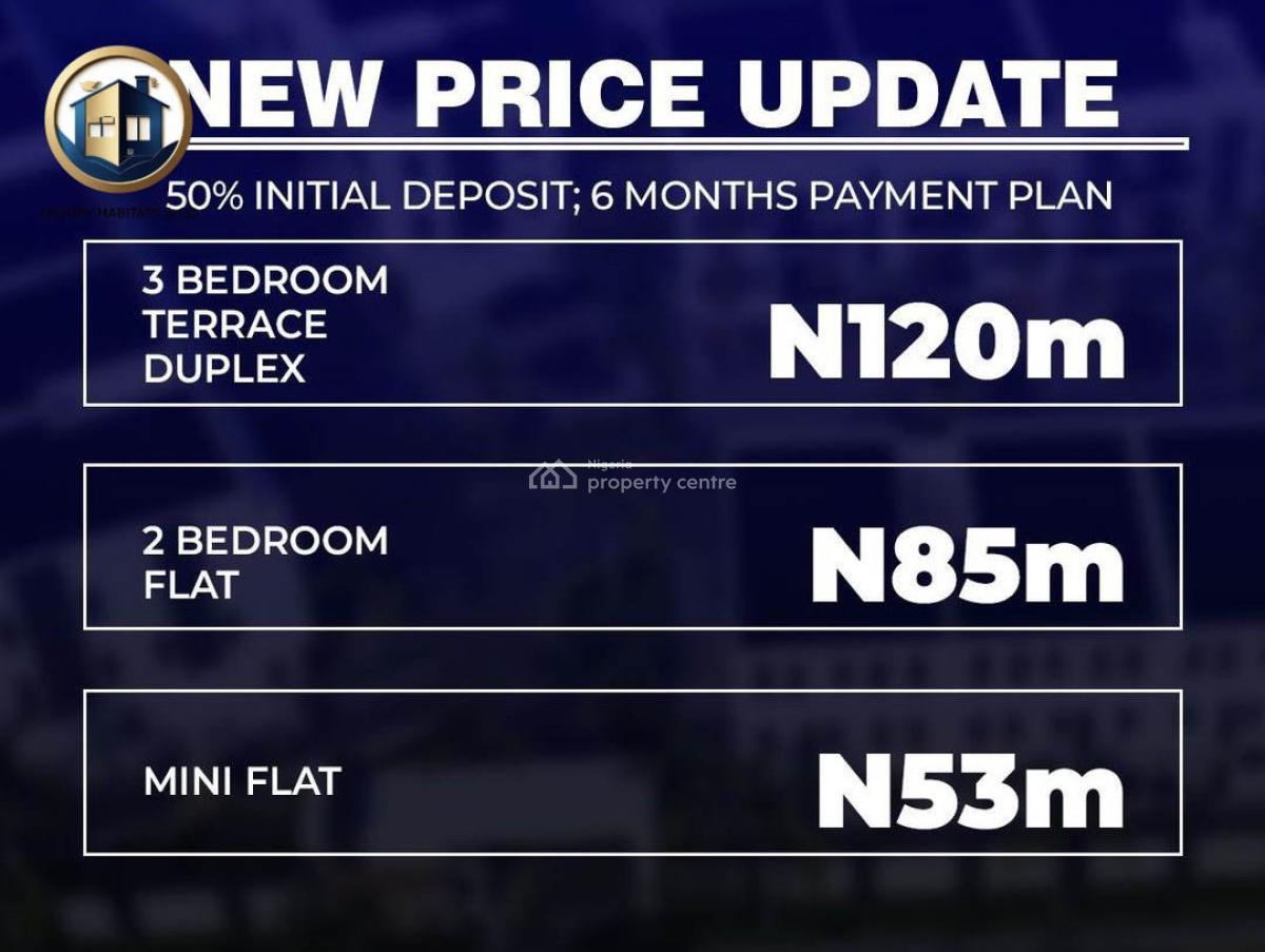 Newly Built 1, 2 and 3 Bedroom Apartments with Flexible Payment a, Opposite Lekki Gardens Phase Ii, Ajah, Lagos, Flat / Apartment for Sale