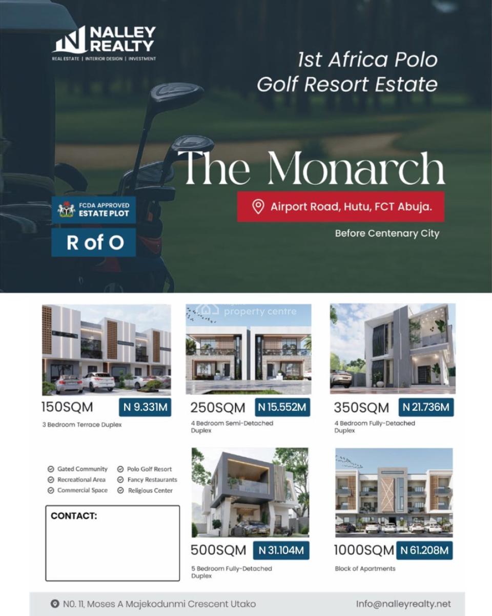 3 Bedroom Terrace Duplex Land, Behind Brains&hammers, Life Camp, Abuja, Residential Land for Sale