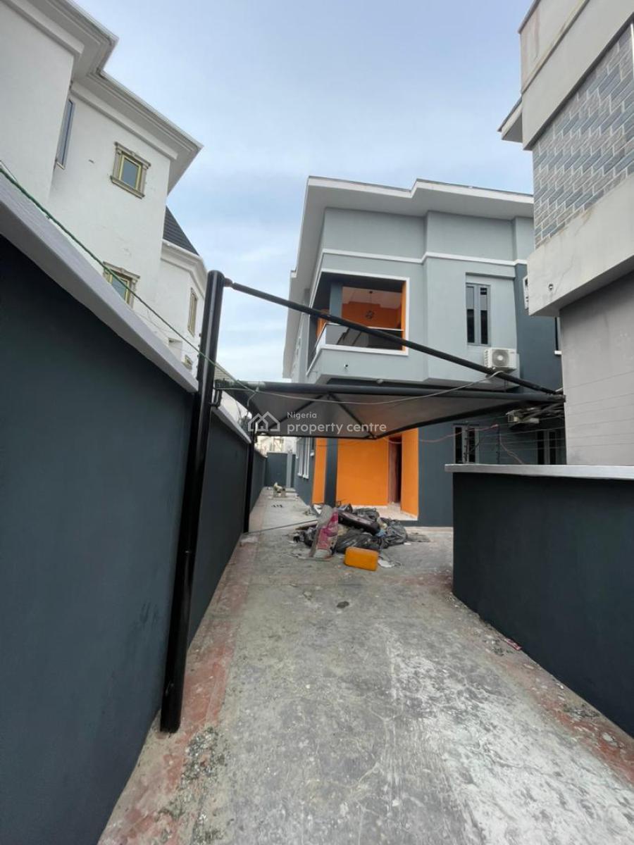 4 Bedroom Semi Datched Duplex with Bq and Fitted Acs in All Rooms, Chevron, Lekki, Lagos, Semi-detached Duplex for Rent