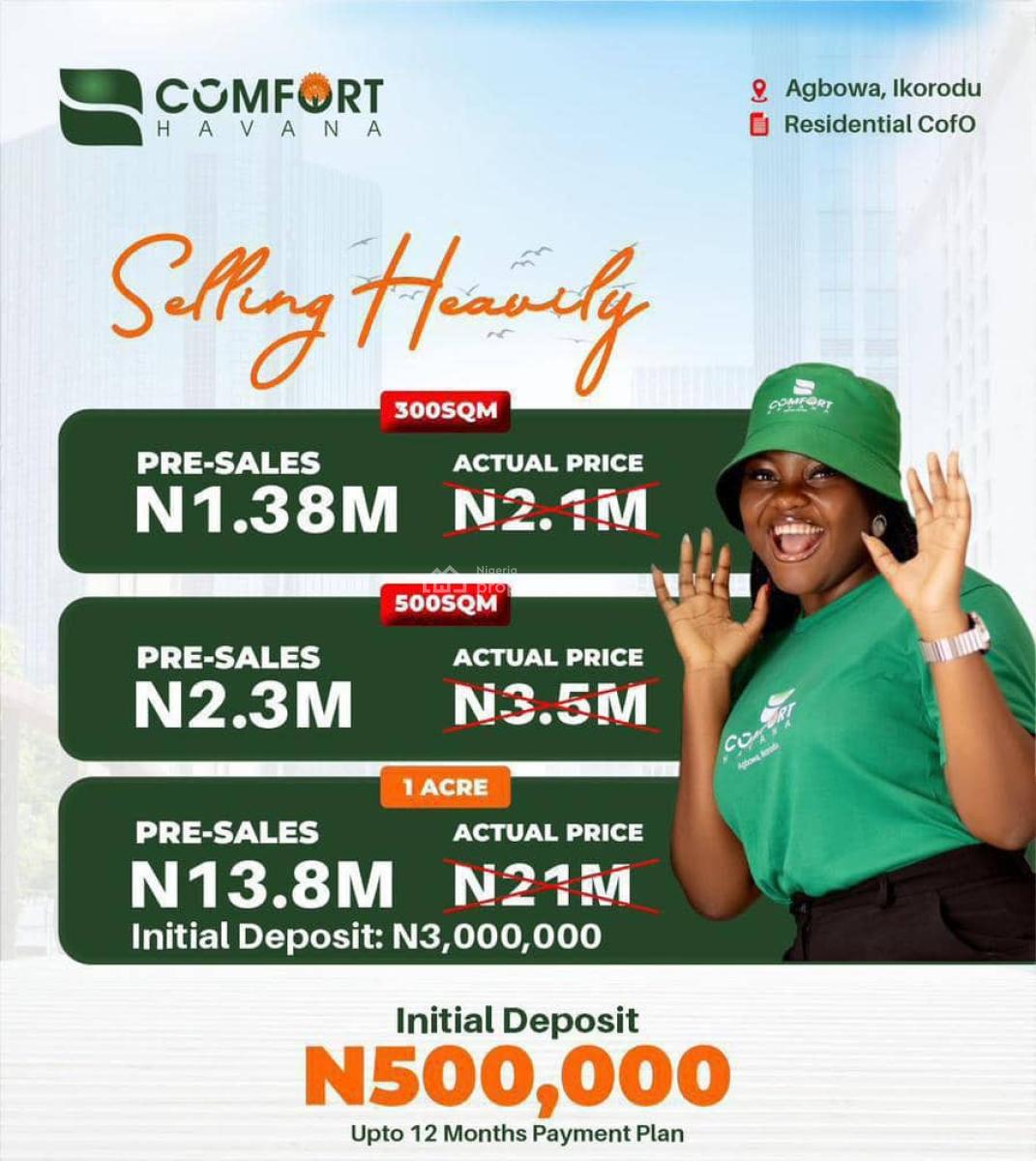 Own a Verified  Titled  Land with a C of O in Your Name, Be a Part with 500k Deposit, Flexible Payment Plan Available, Ikorodu, Lagos, Land for Sale