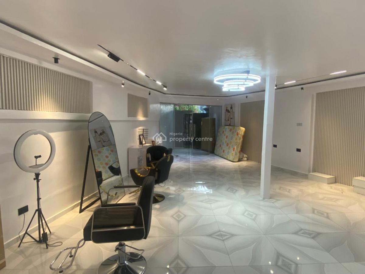 Open-plan Ground-floor Office Space Ideal for a Showroom, Beauty Hub, Obafemi Anibaba Street, Lekki Phase 1 (a Series), Lekki Phase 1, Lekki, Lagos, Office Space for Rent