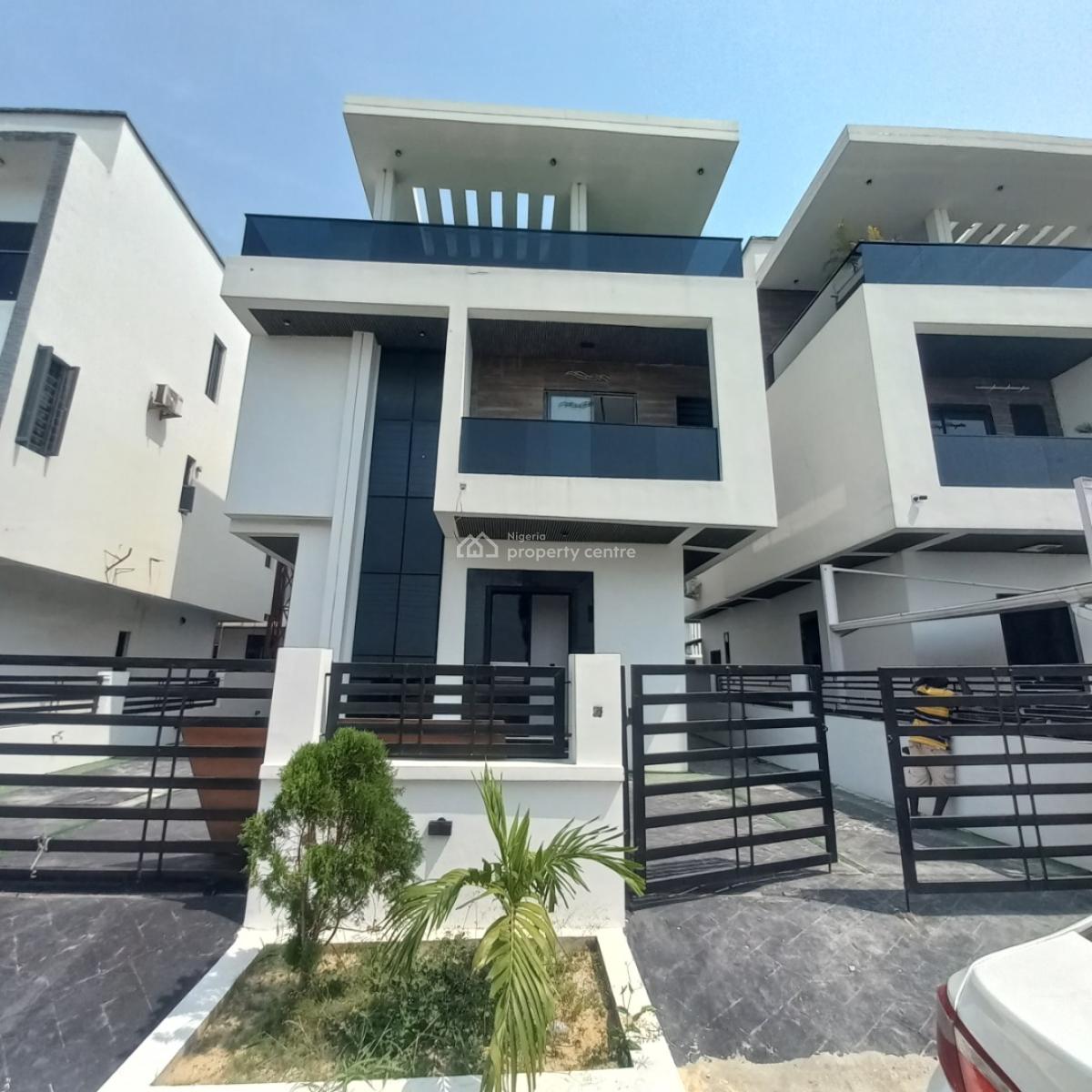 Gigantic 5 Bedroom Detached Duplex with Bq, Rooftop Terrace, Chevron Toll Gate, Orchid Road, Lekki, Lagos, Detached Duplex for Sale