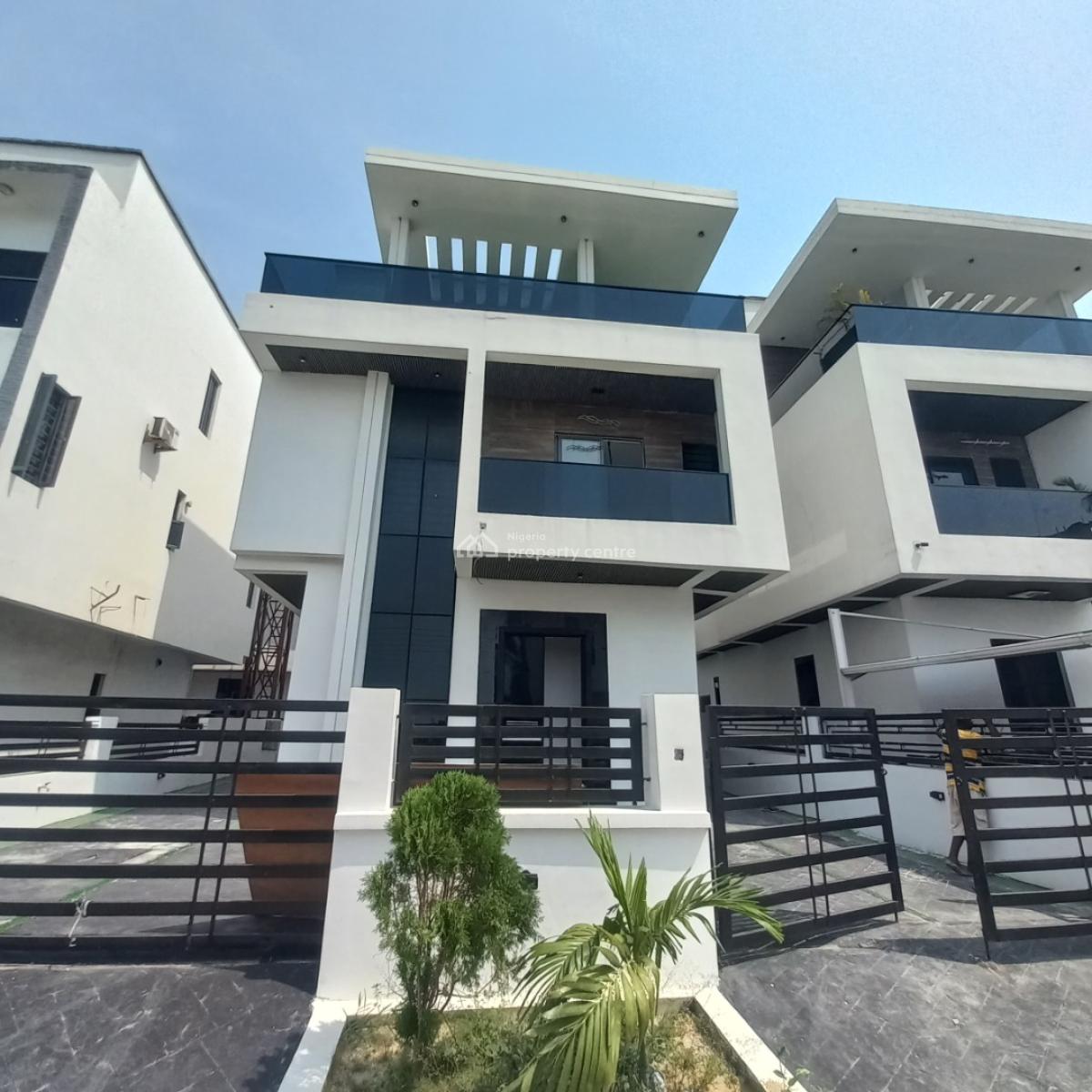 Gigantic 5 Bedroom Detached Duplex with Bq, Rooftop Terrace, Chevron Toll Gate, Orchid Road, Lekki, Lagos, Detached Duplex for Sale