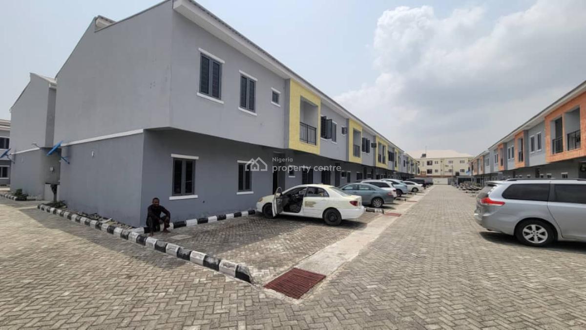Brand New 3-bedroom Terrace with Bq, Ocean Palm Estate, Sangotedo, Ajah, Lagos, Terraced Duplex for Rent