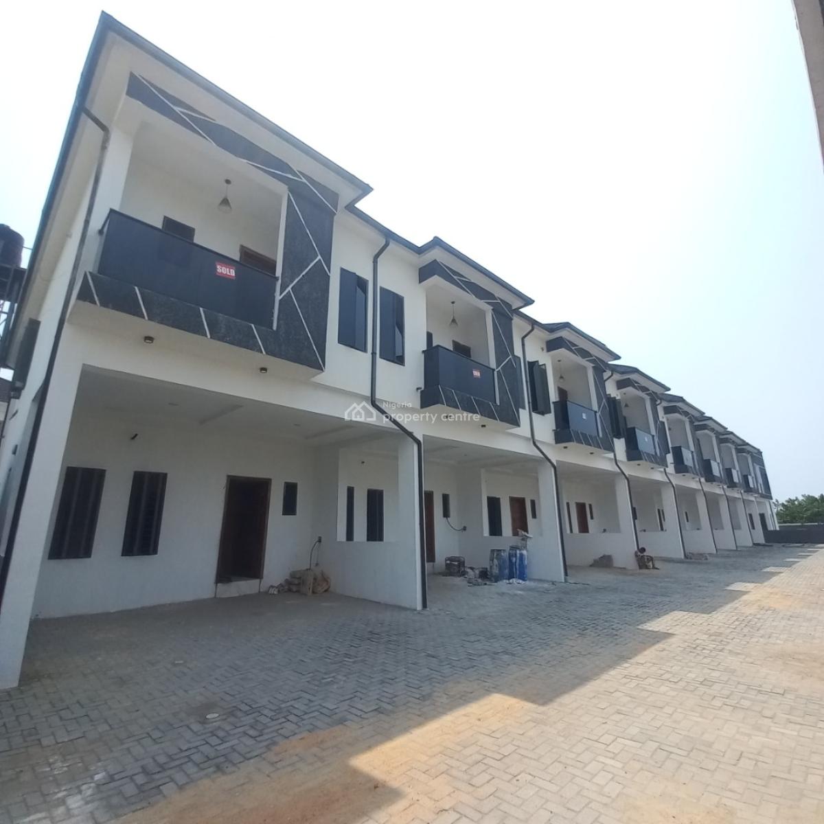 The Most Affordable 4 Bedroom Terrace Duplex with Bq, Chevron Toll Gate, Orchid Road, Lekki, Lagos, Terraced Duplex for Sale