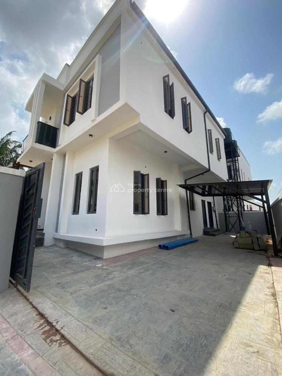 Exquisite 4 Bedroom Fully Detached Duplex with Bq in a Secure Estate, General Paint, Ajah, Lagos, Semi-detached Duplex for Sale