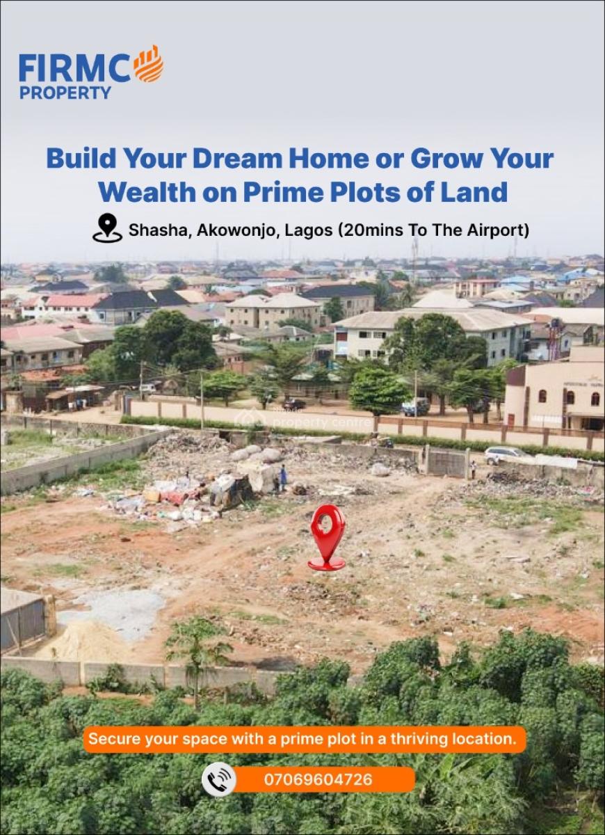 Premium Residential and Commercial Dry Plots of Land, (perfect for Residential and Commercial Purposes), Akowonjo, Alimosho, Lagos, Residential Land for Sale