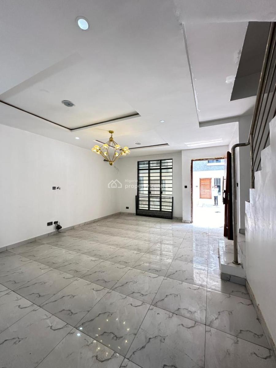Fully Furnished 4 Bedroom Terrace Duplex with Bq, Chevron, Lekki, Lagos, Terraced Duplex for Rent