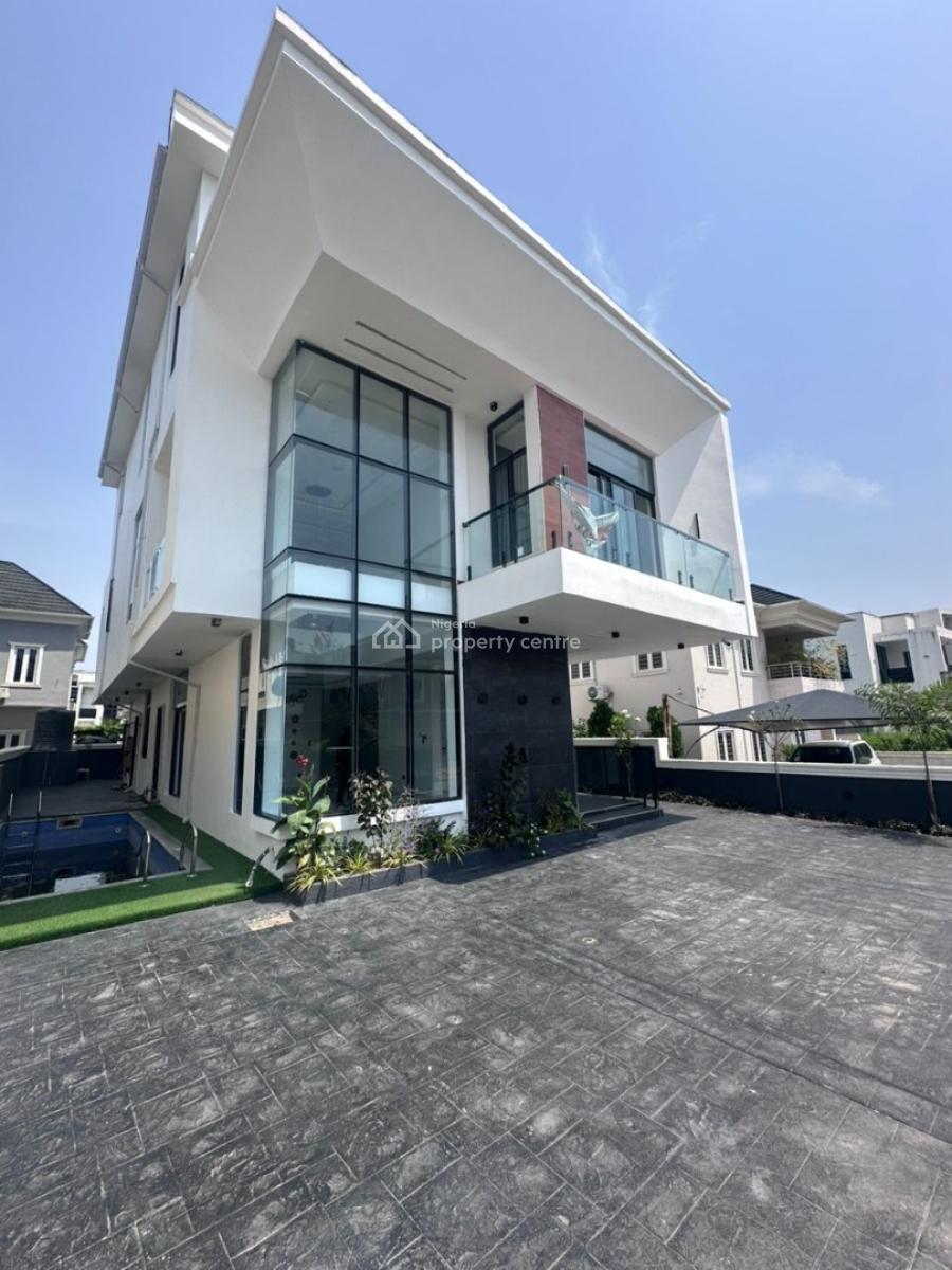 Well Built 5 Bedroom Detached with Pool, Cinema, Gym & Bq, Ikota, Lekki, Lagos, Detached Duplex for Sale