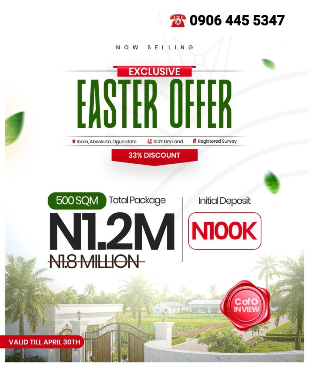 Plots and Acres of Farmlands, Ilewo-orile, Ibara, Abeokuta North, Ogun, Commercial Land for Sale