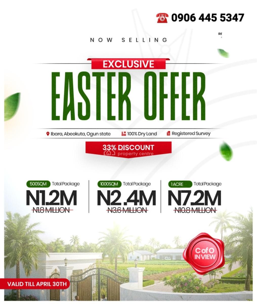 Plots and Acres of Farmlands, Ilewo-orile, Ibara, Abeokuta North, Ogun, Commercial Land for Sale