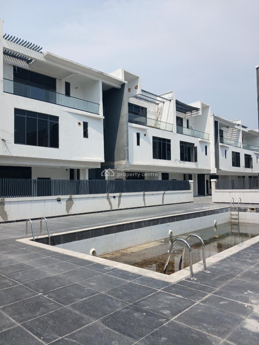 Newly Built and Serviced with 24/7 Power Supply 4 Bedroom En-suite Ter, Ikate, Lekki, Lagos, Terraced Duplex for Rent