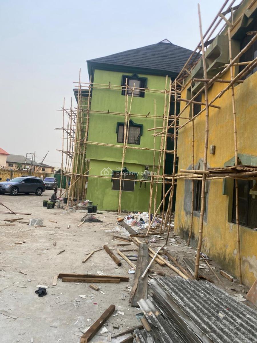 Newly Renovated Ensuite 3 Bedroom Flat,p.o.p, Separate Prepaid Meter, Off Olaniyi Street, Abule Egba, Agege, Lagos, Flat / Apartment for Rent