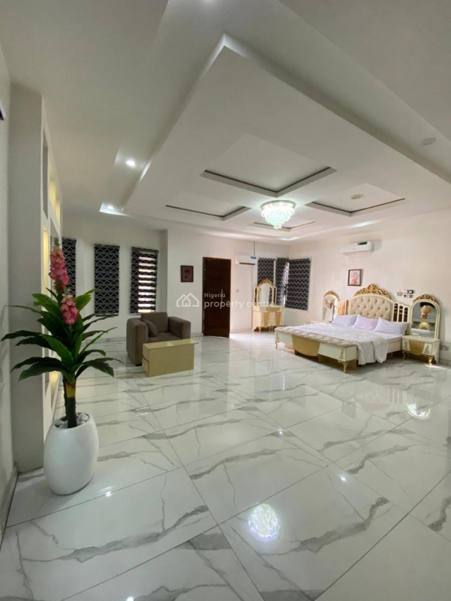 Massive 5 Bedrooms Fully Detached Duplex with a Bq, Chevron, Lekki, Lagos, Detached Duplex for Rent