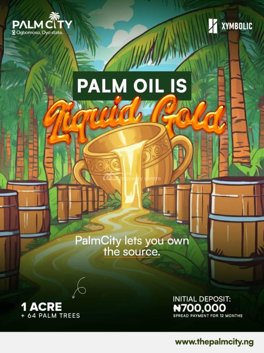 Palm City Plantation/ Oil Farm + 64 Palm Trees, Ogbomosho South, Oyo, Industrial Land for Sale