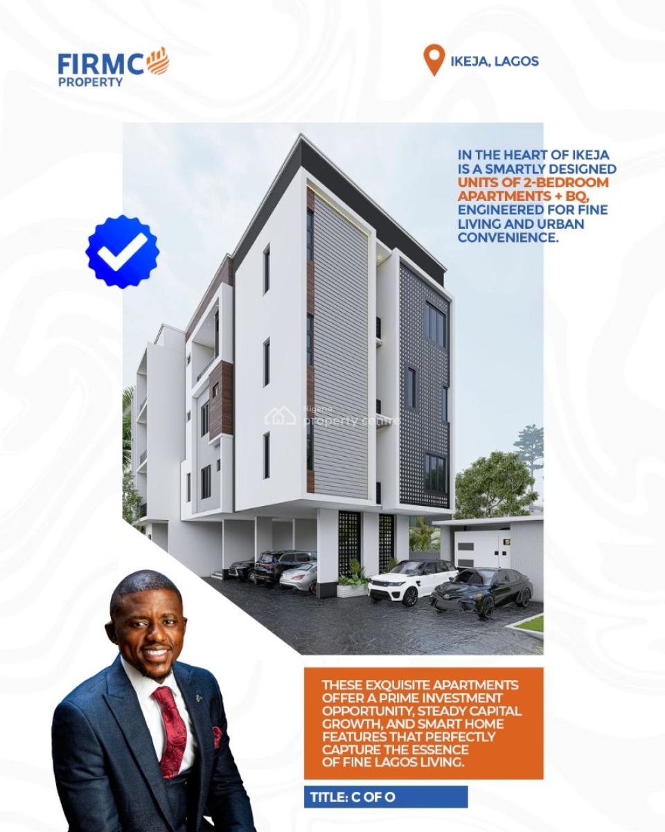 Smartly Designed 2 Bedroom Apartment + Bq, Ikeja, Lagos, Flat / Apartment for Sale