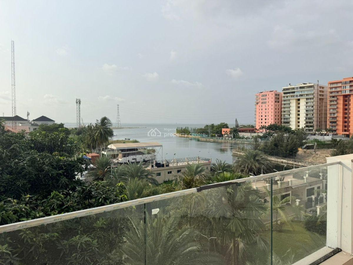 Direct Waterfront Terrace 5 Bedroom Duplex with Private Jetty, Parkview, Ikoyi, Lagos, Detached Duplex for Rent
