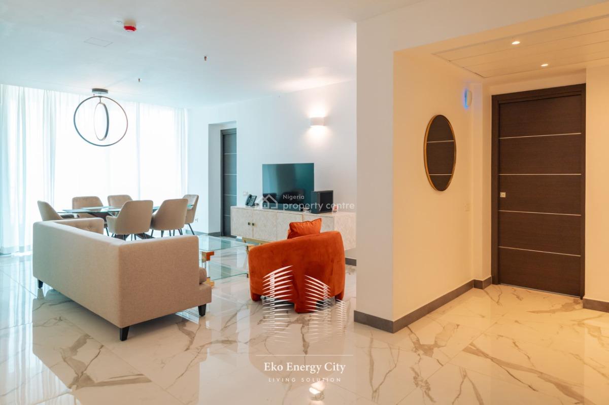 Luxury 3 Bedroom Finished with Bq in a Service Estate, Eko Energy City Estate, Victoria Island (vi), Lagos, Flat / Apartment for Rent