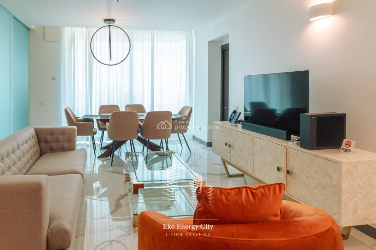 Luxury 3 Bedroom Finished with Bq in a Service Estate, Eko Energy City Estate, Victoria Island (vi), Lagos, Flat / Apartment for Rent
